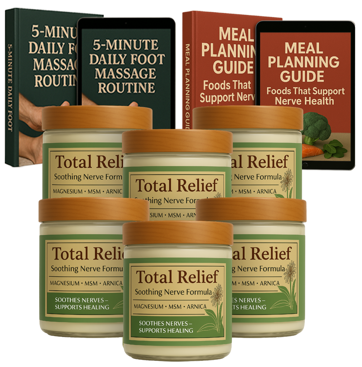 Total Relief Magnesium Cream (6 month supply) - BEST VALUE