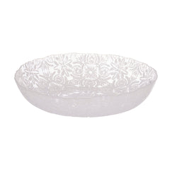 Coast To Coast Aveiro Glass Bowl Clear/White