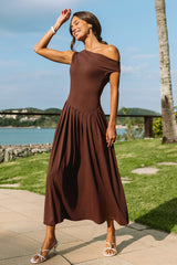 Cupshe In the Spotlight Brown Maxi Dress - Brown