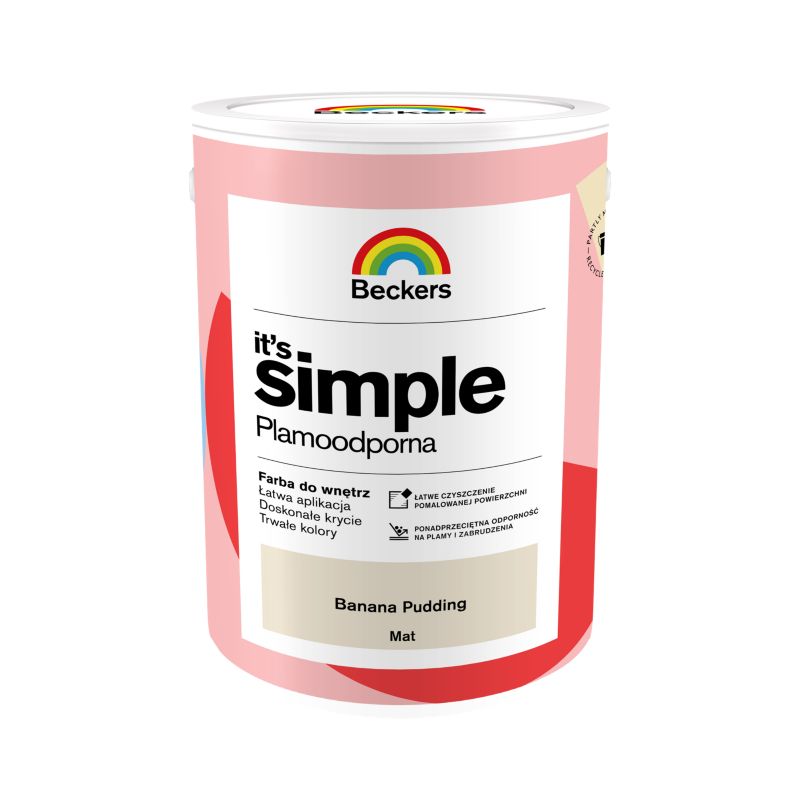 Beckers It's Simple farve i farven banana pudding 5 l