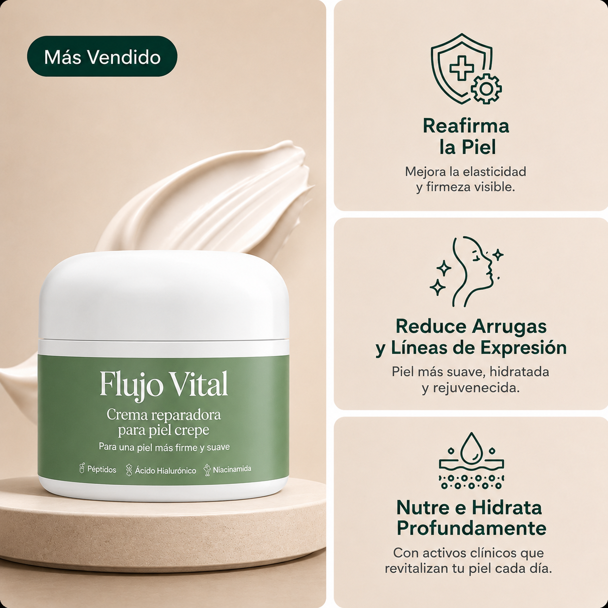 Crema reafirmante - Flujo vital