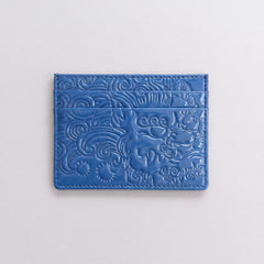 PATENT LEATHER CARDHOLDER AZURE BLUE