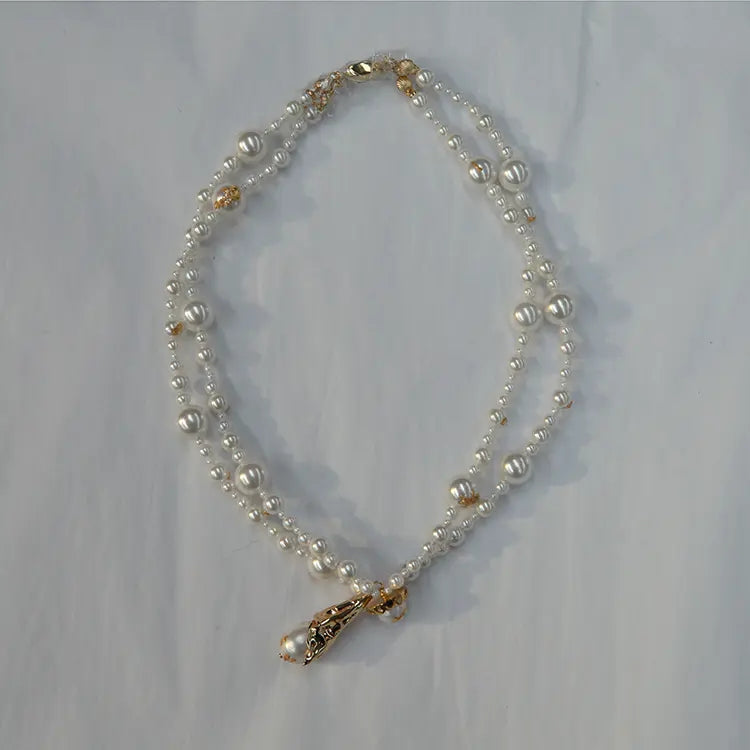 Hanying pearl double chain collar HY-FG05
