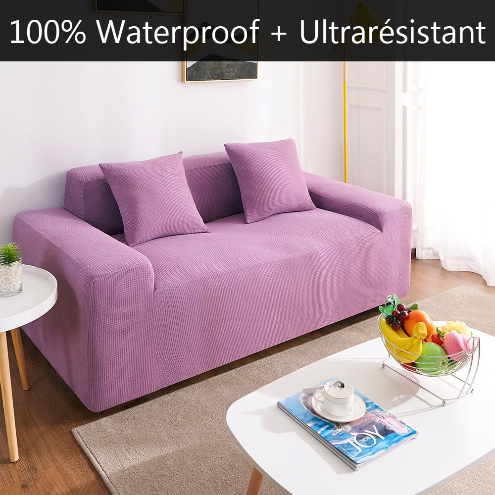 Housse de canapé RIVERTON - Rose | Extensible & Élastique