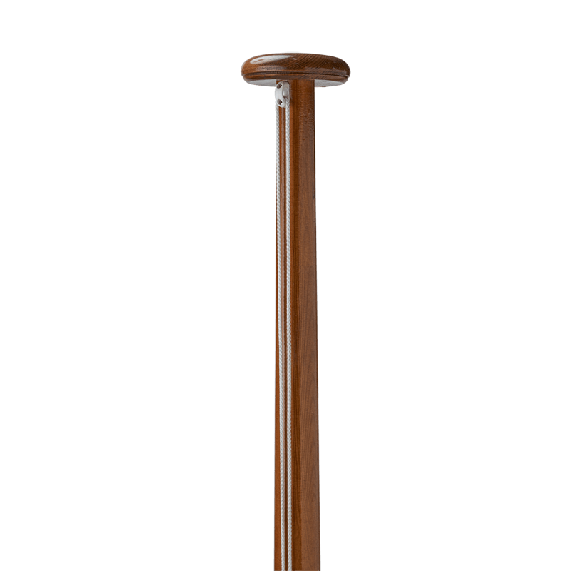 Houten vlaggenmast blank gelakt