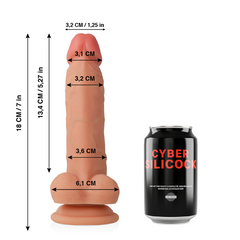 Gode Réaliste Cyber Silicock Jude – Silicone Liquide 18 cm
