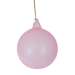 Jim Marvin Pink Marble Ice Glass Ball Ornaments
