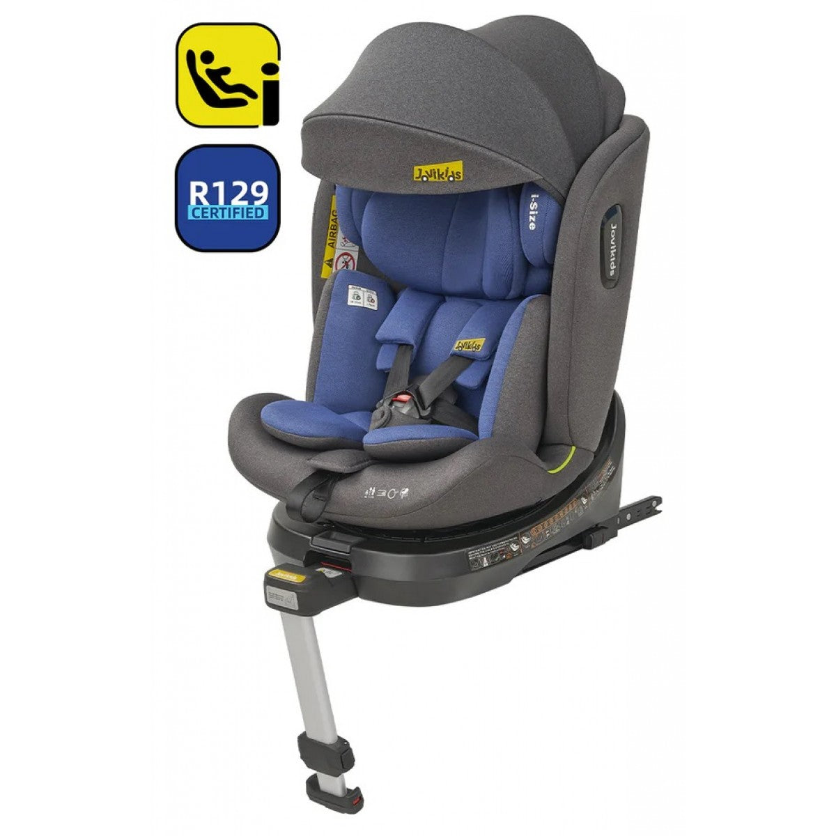 Autostoel - Isofix Autostoeltje - 0-12 jaar - Blauw - Jovikids