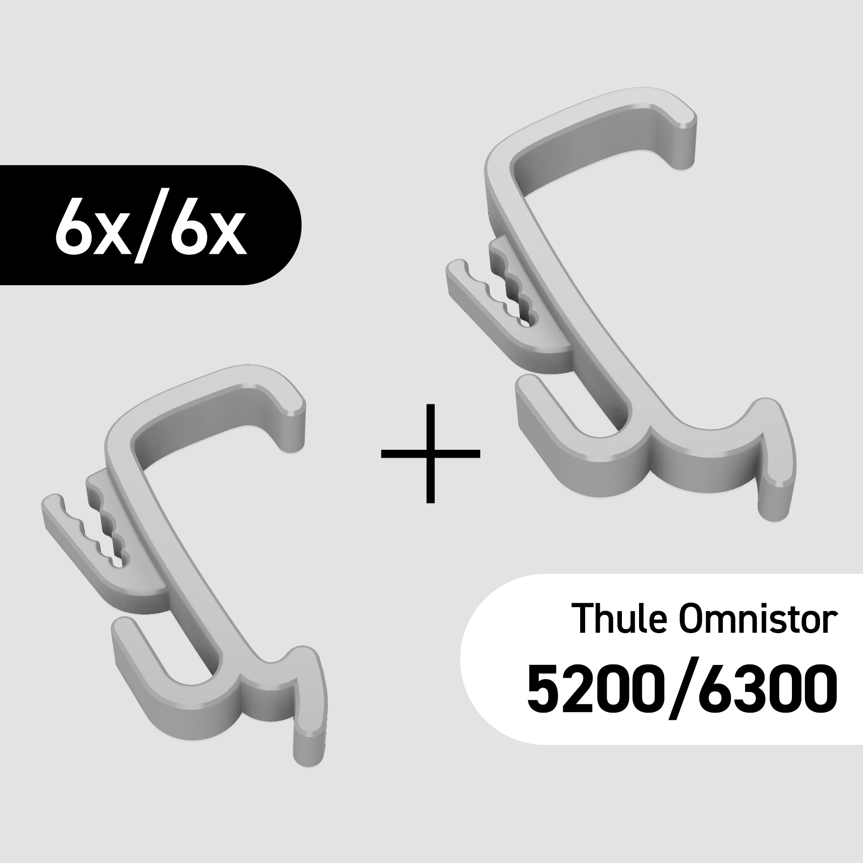 12er Set Clip-Haken für Gelenkarm Thule Omnistor 5200/6300 Markise Dachhaken - wildlifelove.de