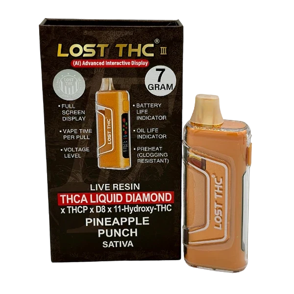 Lost THC Liquid Diamond THCa 7G Disposable Vape