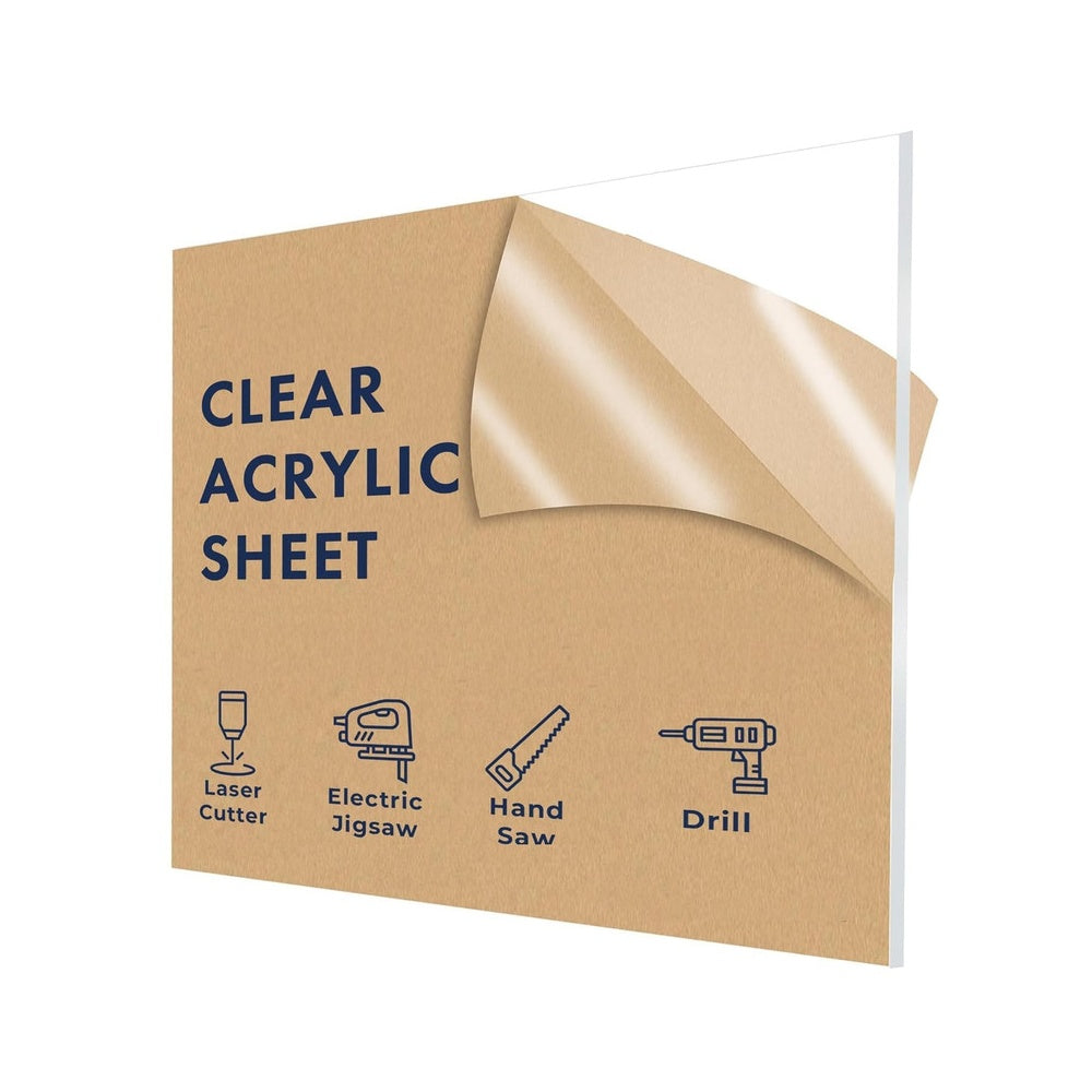 Clear acrylic sheet 36 x 36 x 3/4 inch — set of 3