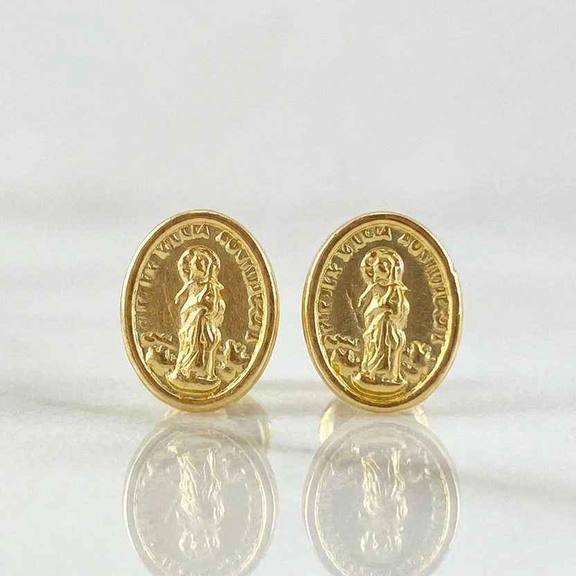 Topos Maria Auxiliadora 0.75 g / 9 mm Oro Amarillo 18K