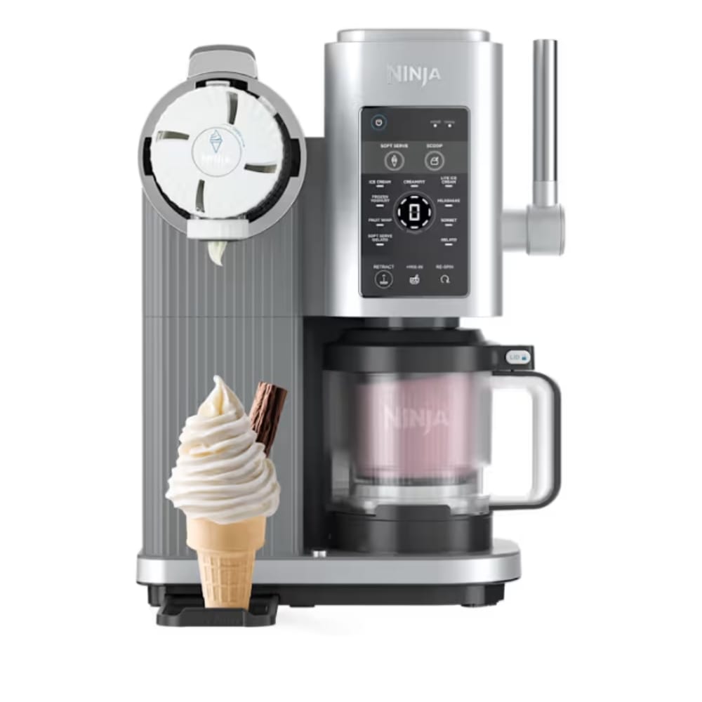 Ninja CREAMi Scoop & Swirl 13-in-1 Soft Serve & Ice Cream Maker In Platinum Silver