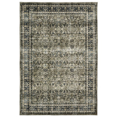 Oriental Weavers Sumter Indoor Area Rug - Machine Washable, Non-slip Backing, Perfect For High-traffic Family Spaces Charcoal Grey,Blue Polyester Ssum06228305st