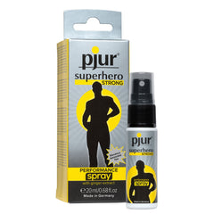 pjur® - Superhero Strong Performance Spray - optimised formula with highly concentrated ingredients like non-numbing Laureth-9 & ginger extract. 20ml