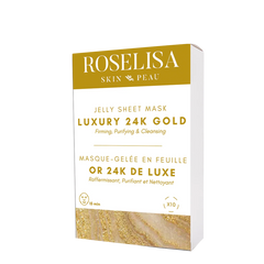 Masque gelée en feuille or 24K Luxe
