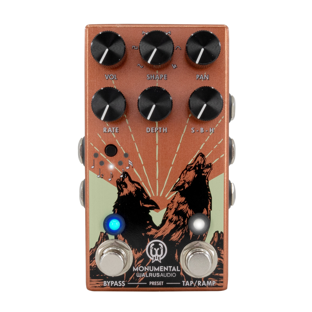 Walrus Audio 900-1085O Monumental Stereo Harmonic Tap Tremolo - Orange