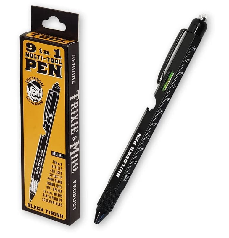 Trixie & Milo Builder's Pen 9In1 Multi Tool Trixie & Milo Builder's Pen 9In1 Multi Tool Trixie & Milo