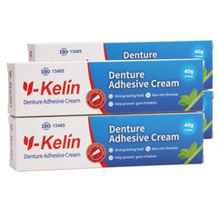 Y-Kelin Denture Adhesive Cream 40gr /1.4oz, 4 pack - BeesActive Australia