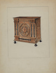 Cabinet for Storage by Charles Squires (American, active c. 1935), 16X12"(A3)Poster Print